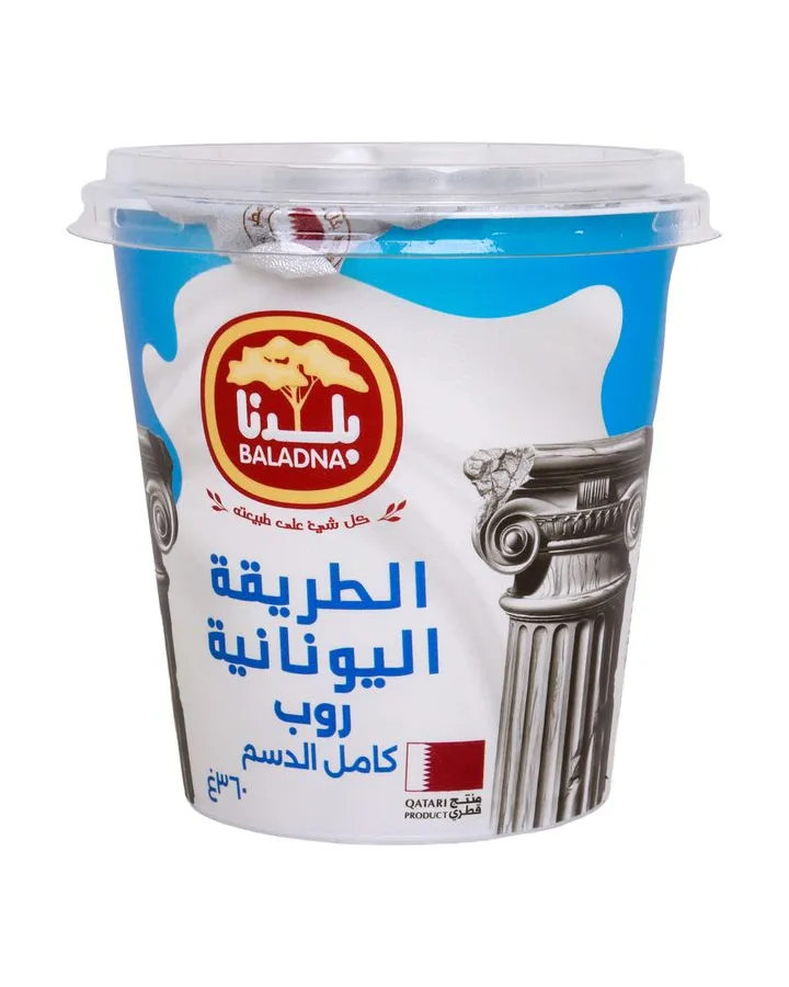 Baladna Greek Plain Drinking Yoghurt, 360ml